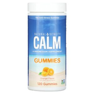 Natural Vitality Calm - תוסף מגנזיום כתום 120 גומי