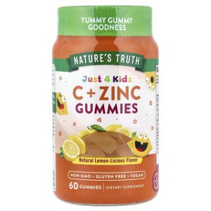 Natures Truth- גומי ויטמין C ואבץ לילדים- 60 יח'