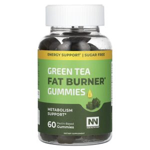 Nobi Nutrition, גומי לעיסה לשריפת שומן תה ירוק 60 יח׳