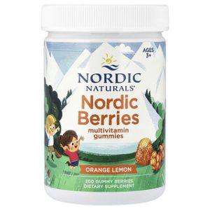 Nordic Berries, ויטמינים לילדים 3+ בטעם תפוז-לימון