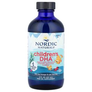 Nordic Naturals Childrens DHA 1+ - תות שדה 237 מ"ל