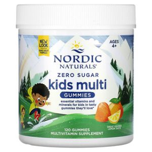 Nordic Naturals Kids Multi Gummies ללא סוכר - 120 יחידות