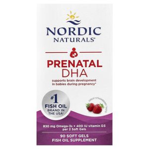 Nordic Naturals Prenatal DHA תות - 90 כמוסות רכות