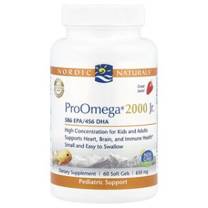 Nordic Naturals ProOmega 2000 Jr. - אומגה 3 לילדים תות