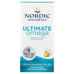 Nordic Naturals Ultimate Omega - כדורי אומגה 3 לימון 120 יח'