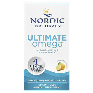 Nordic Naturals Ultimate Omega לימון - 60 כמוסות רכות