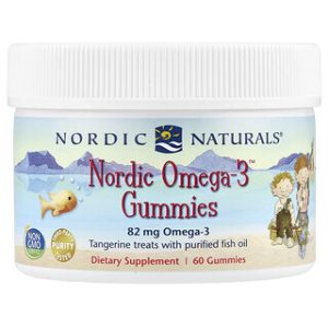 Nordic Omega-3 גומי לעיסה בטעם מנדרינה - 60 יחידות