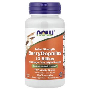 Now Foods Berry Dophilus - פרוביוטיקה לילדים בטעם פירות