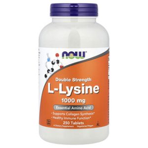 Now Foods L-Lysine 1000 מ"ג - 250 טבליות - תוסף תזונה