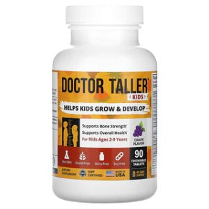NuBest Doctor Taller לילדים 2-9 - טבליות ללעיסה ענבים