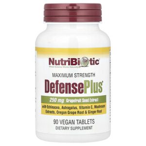 NutriBiotic DefensePlus-חיזוק מערכת חיסון טבעי 90 טבליות