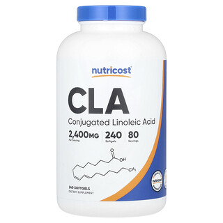 Nutricost CLA 800mg - 240 כמוסות רכות - בריאות ותזונה