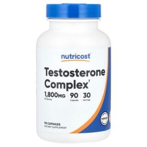 Nutricost Testosterone Complex - תוסף טסטוסטרון 90 כמוסות