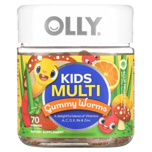 OLLY Kids Multi Gummy Worms - סוכריות ויטמינים לילדים