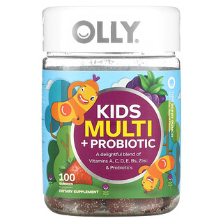 OLLY Kids Multi + Probiotic - ויטמינים לילדים טעם יאמי