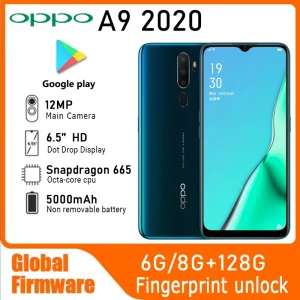 OPPO A9 2020, טלפון סלולרי משומש, 6.5 אינץ'