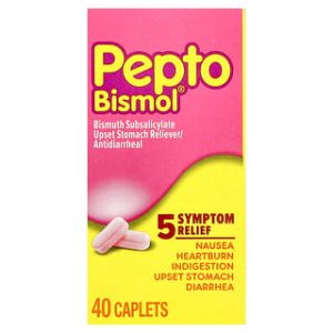 Pepto Bismol - לטיפול בבעיות קיבה - 40 קפליות