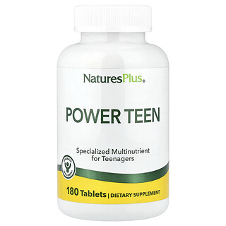 Power Teen NaturesPlus - ויטמינים לנערים 180 טבליות