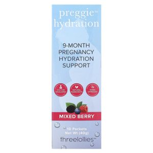 Preggie Hydration - משקה הריון פירות יער - 10 יחידות