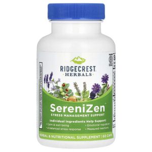 RidgeCrest Herbals SereniZen - תמיכה בניהול מתח - 60 כמוסות