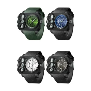 SANDA 6237 שעון ספורט לגבר - עמיד למים ותצוגה כפולה