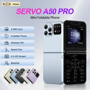 SERVO A50 PRO, טלפון סלולרי מתקפל עם הקלטת שיחות
