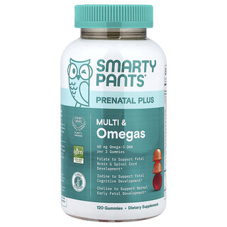 SmartyPants Prenatal Plus גומי לעיסה - 120 יח׳ - בריאות לאם