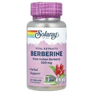 Solaray Berberine 500 מ"ג - תוסף תזונה 60 כמוסות
