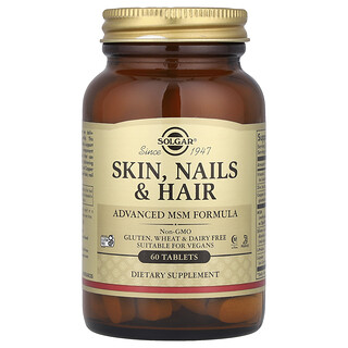 Solgar Skin Nails & Hair MSM - ויטמינים לשיער עור וציפורניים
