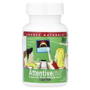 Source Naturals Attentive Child - כדורי תמיכה לריכוז