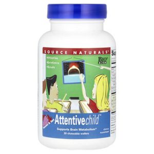 Source Naturals Attentive Child - סוכריות מציצה מתוקות