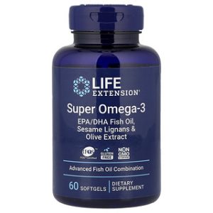 Super Omega-3 Life Extension - שמן דגים 60 כמוסות