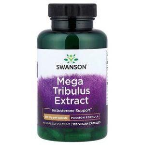 Swanson Mega Tribulus - תוסף טריבולוס טבעוני 120 כמוסות