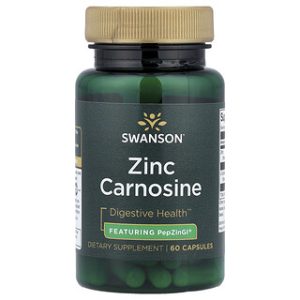 Swanson Zinc Carnosine - תוסף אבץ וקרנוזין 60 כמוסות