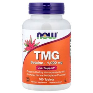 TMG NOW Foods - טרימתילגליצין 1000 מ"ג - 100 טבליות