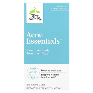 Terry Naturally Acne Essentials - 60 כמוסות - טיפול בפצעי בגרות