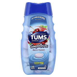 Tums Smoothies Berry Fusion - 140 טבליות למניעת צרבת