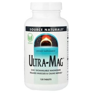 Ultra-Mag Source Naturals - מגנזיום לתמיכה עצבית - 120 טבליות