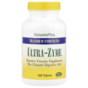 Ultra-Zyme Maximum Strength - 180 טבליות NaturesPlus