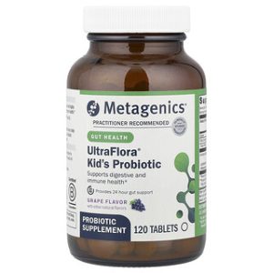 UltraFlora Kids פרוביוטיקה ענבים - 120 טבליות Metagenics