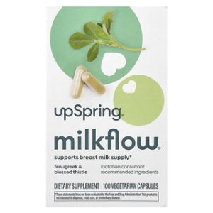UpSpring Milkflow - כמוסות חילבה וברכת גדילן - 100 יח'