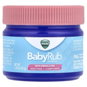 Vicks BabyRub - משחה להקלה על שיעול וצינון לתינוקות