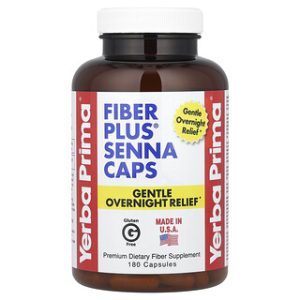 Yerba Prima Fiber Plus® - כמוסות סיבים עם סנה - 180 יח'