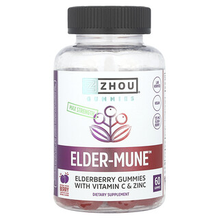 Zhou Nutrition Elder-Mune Max Strength - גומי לעיס בריאות