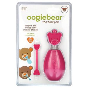 oogiebear The Bear Pair ורוד- זוג ניקוי לאף לתינוקות
