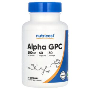 אבקת Alpha GPC - Nutricost - 60 כמוסות 300 מ"ג