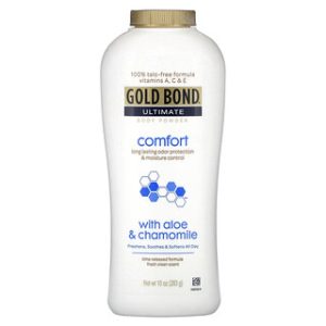 אבקת גוף Gold Bond Comfort עם אלוורה וקמומיל - 283 גרם