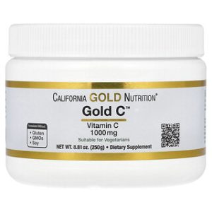אבקת ויטמין C Gold C - California Gold 1000 מ"ג