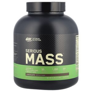 אבקת חלבון Serious Mass 6lb שוקולד - Optimum Nutrition