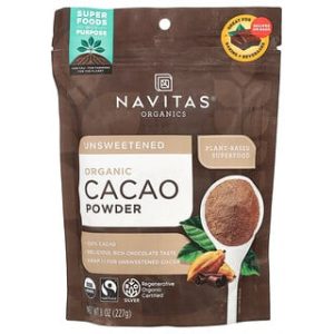 אבקת קקאו אורגנית - Navitas Organics - 227 גרם